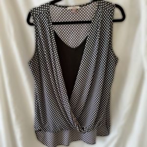Blouse - Blk/WHT checkered blouse